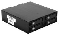 Exegate EX264647RUS Корзина для HDD Exegate HS425-01 (универсальная, на 4*2,5 SATA/SAS HDD, занимает 1*5,25 отсек)