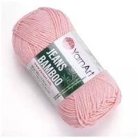 Пряжа для вязания YarnArt Jeans Bamboo (Джинс Бамбук) - 1 моток 112 розовый персик, для детских вещей и джемперов, 50% бамбук, 50% акрил, 150 м/50 г