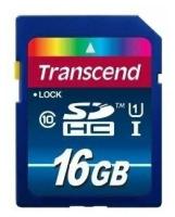 Карта памяти Transcend SDHC UHS-I Card 16GB Class10, 300X (TS16GSDU1)