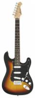 Электрогитара "Stratocaster" (S-S-S) с винтажным тремоло, AriaPro II