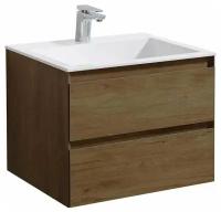 Тумба с раковиной Vincea Luka 600 T.Oak, White