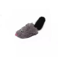 Tappi - Игрушка "Саваж" для кошек мышь с добавлением кошачьей мяты и с хвостом из натурального меха норки 29оп66