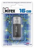 Флешка MIREX UNIT (16 Gb) BLACK