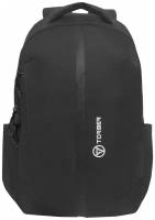 Городской рюкзак TORBER FORGRAD 2.0 с отделением для ноутбука 15,6", мужской, женский, черный, полиэстер меланж, 46 х 31 x 17 см, 19,3 л (T9281-BLK)
