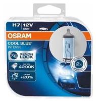 Лампа галогенная Osram Cool blue Intense H7 12V 55W, 2 шт. (арт. 64210CBI-HCB)