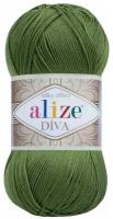 Пряжа Alize Diva (Дива) 79 базилик 100% микрофибра 100г 350м 5шт