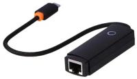 Переходник/Адаптер BASEUS Lite Series Ethernet Adapter 100Mbps Type-C (m) - RJ45 (f), черный