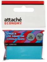 Стикеры "Attache Economy", 38x51 мм, 100 лист, неоновый синий