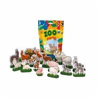 Набор Домашние животные №1 - 38 предметов ZOO PARTY, деревянные