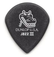 Медиаторы, толщина 1.4 мм, 6 шт. Dunlop Gator Grip Jazz III 571P140 6Pack