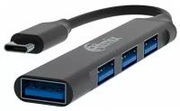 Разветвитель USB-C Ritmix CR -4401 хаб - концентратор 3 порта USB2.0.+ 1 порт USB3.0 металл