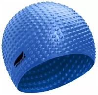 Шапочка для плавания силиконовая Bubble Cap E38926, синяя