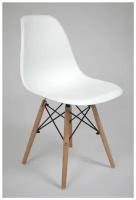 Стул пластиковый 622 Eames White-07 Red&Black белый