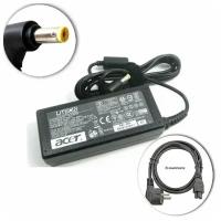 Блок питания (зарядка, сетевой адаптер) для Acer Aspire 3810TG (сетевой кабель в комплекте)