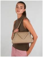 Классическая сумка Chloe из натуральной зернистой кожи Fiore Bags цвета латте