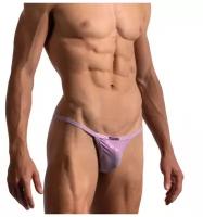 Трусы-танга "M2198 - Cheeky Tanga White / Pink" / Manstore / Розовый / Размер L