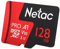 Карта памяти Netac P500 Extreme Pro NT02P500PRO-128G-S, 128GB, без SD адаптера, черный