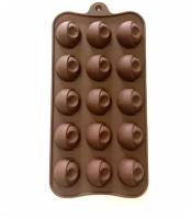 Силиконовая форма для конфет, шоколада, карамели, для украшения / Силиконовый молд Шоколадные, Карамельные конфеты, размер 19х10х1.5 см