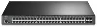 Коммутатор TP-Link 48-port Gigabit PoE+ L2+ switch, 48 802.3af/at PoE+ ports, 4 Gb SFP slots, 1 RJ-45 + 1Micro-USB console ports, 348W PoE budget