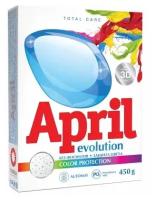 Стиральный порошок April Evolution, Color, Protection, автомат, для стирки цветного белья, 400 г