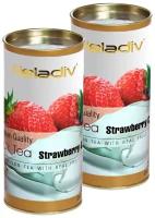 Чай Heladiv Strawberry (клубника), черный листовой, в тубе, 2x100г