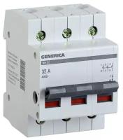 Выключатель нагрузки (мини-рубильник) 3п ВН-32 32А GENERICA, IEK MNV15-3-032 (1 шт.)