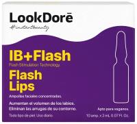 Концентрированная сыворотка в ампулах для губ LookDore IB+FLASH AMPOULES FLASH LIPS, 10 x 2 мл