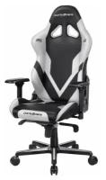 Компьютерное кресло DXRacer OH/G8200 игровое, обивка: искусственная кожа, цвет: черный/белый