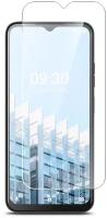 Защитное стекло на Tecno Pop 6 Pro(Техно Поп 6 Про)гибридное-пленка+стекловолокно на Экран,прозрачное силиконовая клеевая основа Hybrid Glass, Brozo