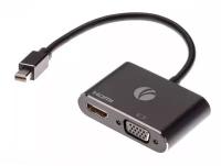 Кабель-переходник miniDisplayPort(M) ---> HDMI(F)+VGA(F)4K@30Hz Vcom Allum shell CG646M