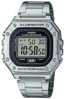 Наручные часы CASIO Collection W-218HD-1A, черный, серебряный