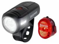 Sigma Комплект фонарей Sigma Sport Aura 45 USB+Nugget 2, цвет Черный