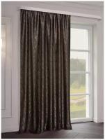 Портьера ТД Текстиль канвас Молния размер 200х270см, цвет коричневый