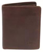 Бумажник KLONDIKE DIGGER Cade, натуральная кожа в темно-коричном цвете, 12,5x10x2 см KD1043-03