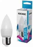 Светодиодная LED лампа Космос свеча E27 8,5W 740lm 4500K матов. 99x37 BASIC LkecLED8.5wCNE2745