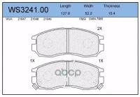 Колодки тормозные дисковые перед WS324100 JEENICE