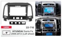 Переходная рамка 9" Android для а/м HYUNDAI Santa Fe 2006-12 CARAV 22-716