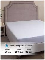 Наматрасник (махра ПУ Caress; 180*200*30) 03 Белый