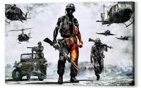 Плакат, постер на бумаге Battlefield: Bad Company 2. Размер 21 х 30 см