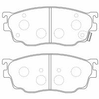 PN5418 Тормозные колодки дисковые NiBK (Черные)