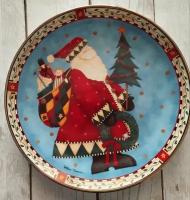 Декоративная винтажная тарелка Christmas Deliveries Англия Royal Doulton