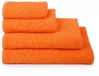 Полотенце махровое "Радуга" цвет оранжевый, 70х130