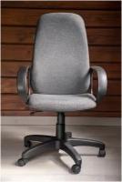 Кресло компьютерное офисное стул на колесиках для руководителя Hesby Chair 7 черное