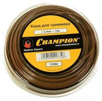 Леска Champion ф 2.4мм* 74м (квадрат) + нож C5066