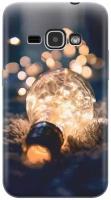 Силиконовый чехол на Samsung Galaxy J1 (2016), Самсунг Джей 1 2016 с принтом "Гирлянда в лампочке"
