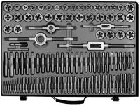 Набор метчиков и плашек WIEDERKRAFT М2 - М18 110 предметов метрическая резьба WDK-DTM3110