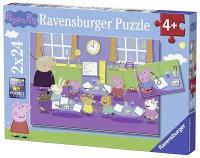 Пазл Ravensburger «Свинка Пеппа в школе», 2х24 эл