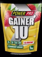 PowerPro Gainer 10 1000g (Клубника-банан)