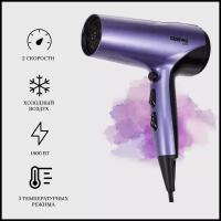 Фен для волос GEEPAS GHD86017 1800 Вт, фиолетовый