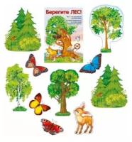 Комплект плакатов Берегите лес летом